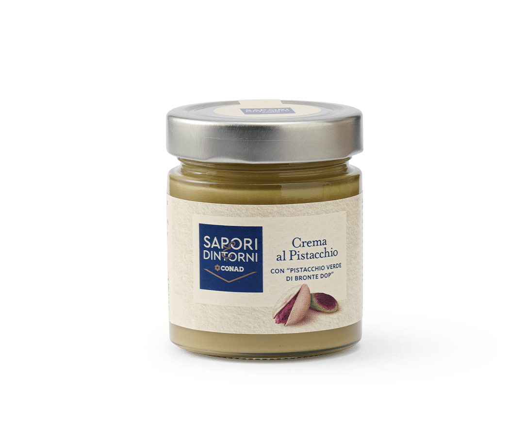 crema al pistacchio con “Pistacchio verde di Bronte DOP” Sapori&Dintorni Conad